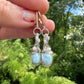 Reserved - Custom Larimar Earrings