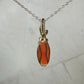 Antique Carved Coral Cameo of Woman Pendant Wire-Wrapped in 14k Goldfill