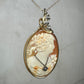 Antique Carved Shell Habillé (Dressed) Cameo Wrapped in 14k Goldfilled and Sterling Silver Wire