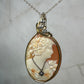 Antique Carved Shell Habillé (Dressed) Cameo Wrapped in 14k Goldfilled and Sterling Silver Wire