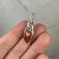 Rosecut Sunstone Pendant Wire-Wrapped in Sterling Silver