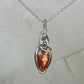 Rosecut Sunstone Pendant Wire-Wrapped in Sterling Silver