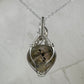 Flashy Blue Labradorite Pendant Wire-Wrapped in Sterling Silver