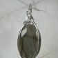 Flashy Purple Labradorite Pendant Wire-Wrapped in Sterling Silver