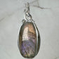 Flashy Purple Labradorite Pendant Wire-Wrapped in Sterling Silver