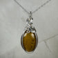 Nellite (Lion's Skin) Pendant Wire-Wrapped in Sterling Silver