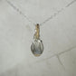 Dendritic "Picture" Agate Pendant Wrapped in Sterling Silver and 14k Goldfilled Wire