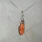Antique Carved Coral Cameo of Woman Pendant Wire-Wrapped in Sterling Silver