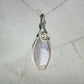 Sterling Silver Wire-Wrapped African Moonstone Pendant