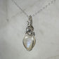 Sterling Silver Wire-Wrapped African Moonstone Pendant