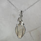Sterling Silver Wire-Wrapped African Moonstone Pendant