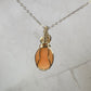 Vintage Carved Shell Cameo of Woman Pendant Wire-Wrapped in 14k Goldfill