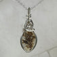 Dendritic "Picture" Agate Pendant Wrapped in Sterling Silver Wire