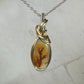 Dendritic "Picture" Agate Pendant Wrapped in Sterling Silver and 14k Goldfilled Wire