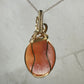 Vintage Carved Shell Cameo Pendant with Natural Pearls Wire-Wrapped in 14k Goldfill