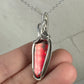 Flashy Rare, Natural Ammolite Pendant Wire-Wrapped in Sterling Silver