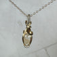 Wire-Wrapped Natural Gold Rutilated Quartz Pendant in 14k Gold-Fill Sterling Silver