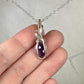 Rosecut Amethyst Pendant Wire-Wrapped in Sterling Silver and 14k Goldfilled Wire