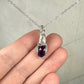 Wire-Wrapped Rosecut Amethyst Pendant in Sterling Silver