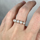 Wire-Wrapped 14k Goldfilled Five-Pearl Ring, with Natural AAA-Grade Cultured Akoya 4mm Pearls