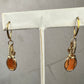 Vintage Carved Shell Cameos of Women Dangle Earrings Wire-Wrapped in 14k Goldfill