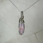 Aurora Opal Doublet Pendant Wire-Wrapped in Sterling Silver