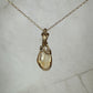 Rosecut Citrine Pendant Wire-Wrapped in 14k Goldfill
