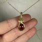 Hessonite Garnet Pendant Wire-Wrapped in 14k Goldfill