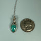 Rosecut Amazonite Pendant Wire-Wrapped in Sterling Silver