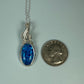 Vintage Murano Glass ("Millefiori") Pendant Wire-Wrapped in Sterling Silver