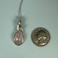 Rosecut Rose Quartz Pendant Wire-Wrapped in Sterling Silver