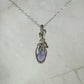 Tanzanite Pendant Wire-Wrapped in Sterling Silver