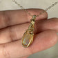 Natural Ethiopian Opal Pendant Wire-Wrapped in 14k Goldfill