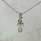 Sterling Silver Wire-Wrapped Rainbow Moonstone Pendant