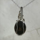 Sterling Silver Wire-Wrapped Vintage Mother of Pearl Carved Cameo Pendant