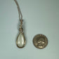 Wire-Wrapped Chatoyant Gray Moonstone Pendant in Sterling Silver