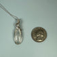 Sterling Silver Wire-Wrapped Rainbow Moonstone Pendant