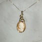 Vintage Carved Shell Cameo of Woman Pendant Wire-Wrapped in 14k Goldfill