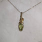 Wire-Wrapped Rosecut Peridot Pendant in 14k Goldfill