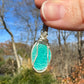 Wire-Wrapped Rosecut Amazonite Pendant in Sterling Silver