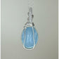 Wire-Wrapped Aquamarine Pendant in Sterling Silver Wire