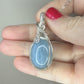 Wire-Wrapped Aquamarine Pendant in Sterling Silver Wire