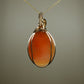 14k Goldfilled Wire-Wrapped Pendant with Authentic Handcarved Shell Cameo of the Goddess Demeter