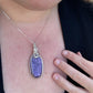 Wire-Wrapped Charoite Pendant in Sterling Silver