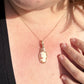 14k Goldfilled Wire-Wrapped Vintage Carved Shell Left-Facing Cameo of Woman