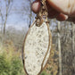 Wire-Wrapped Fossilized Coral Pendant in Copper