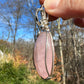 Wire-Wrapped Rose Quartz Pendant in Sterling Silver