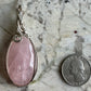 Wire-Wrapped Rose Quartz Pendant in Sterling Silver