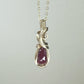 Rosecut Ruby Wire-Wrapped Pendant in 14k Gold-Filled Wire