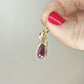 Rosecut Ruby Wire-Wrapped Pendant in 14k Gold-Filled Wire